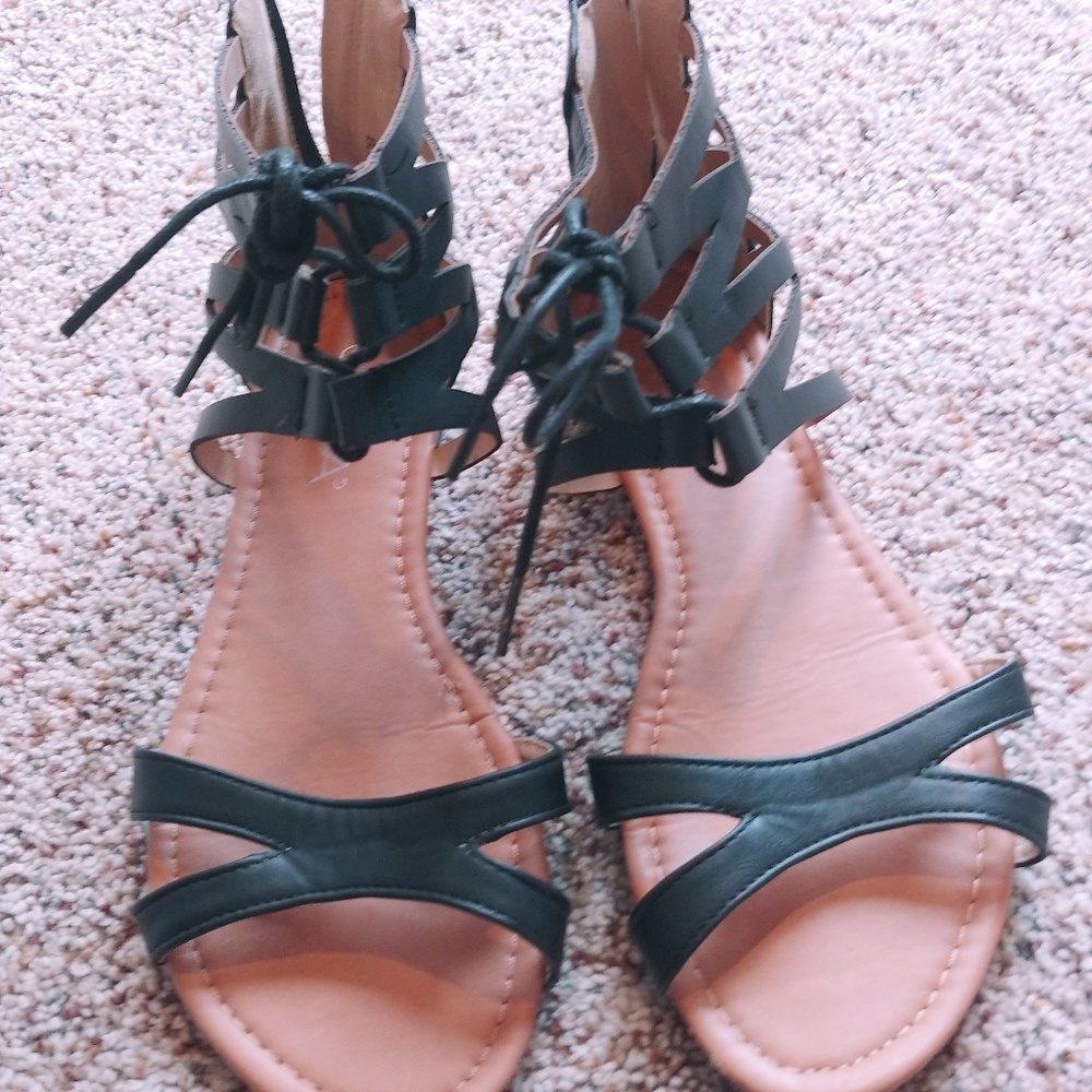 Lace up sandals